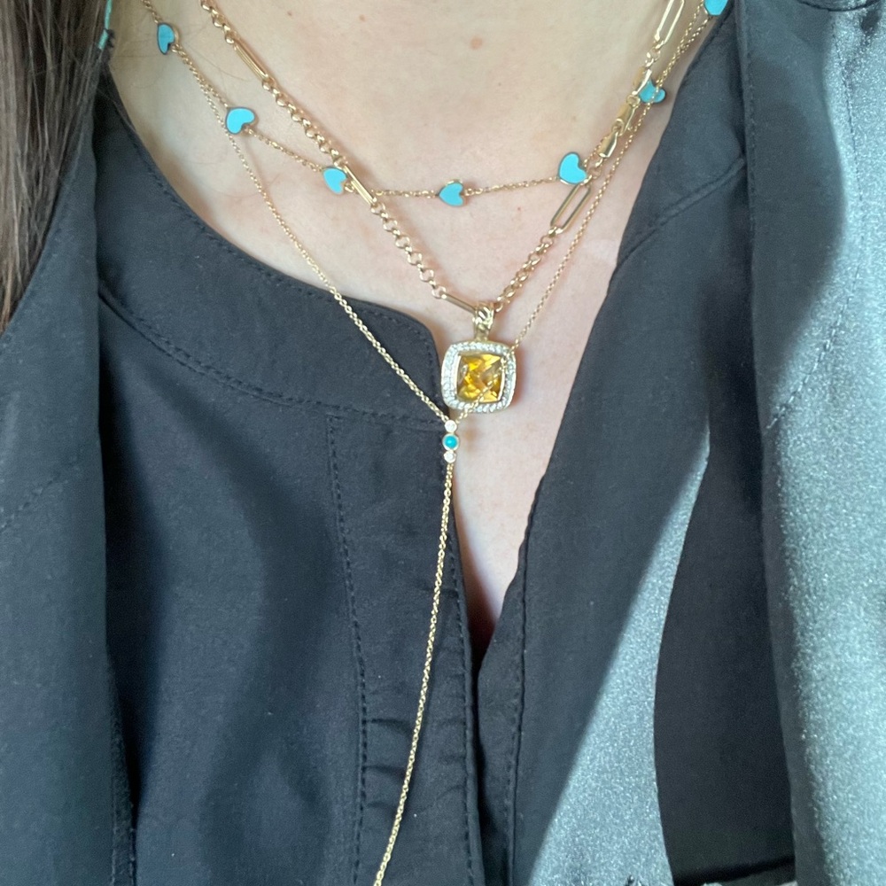 Gold and Turquoise Zoe Chico Necklace